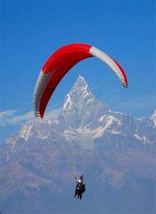 Paragliding in Pokhara